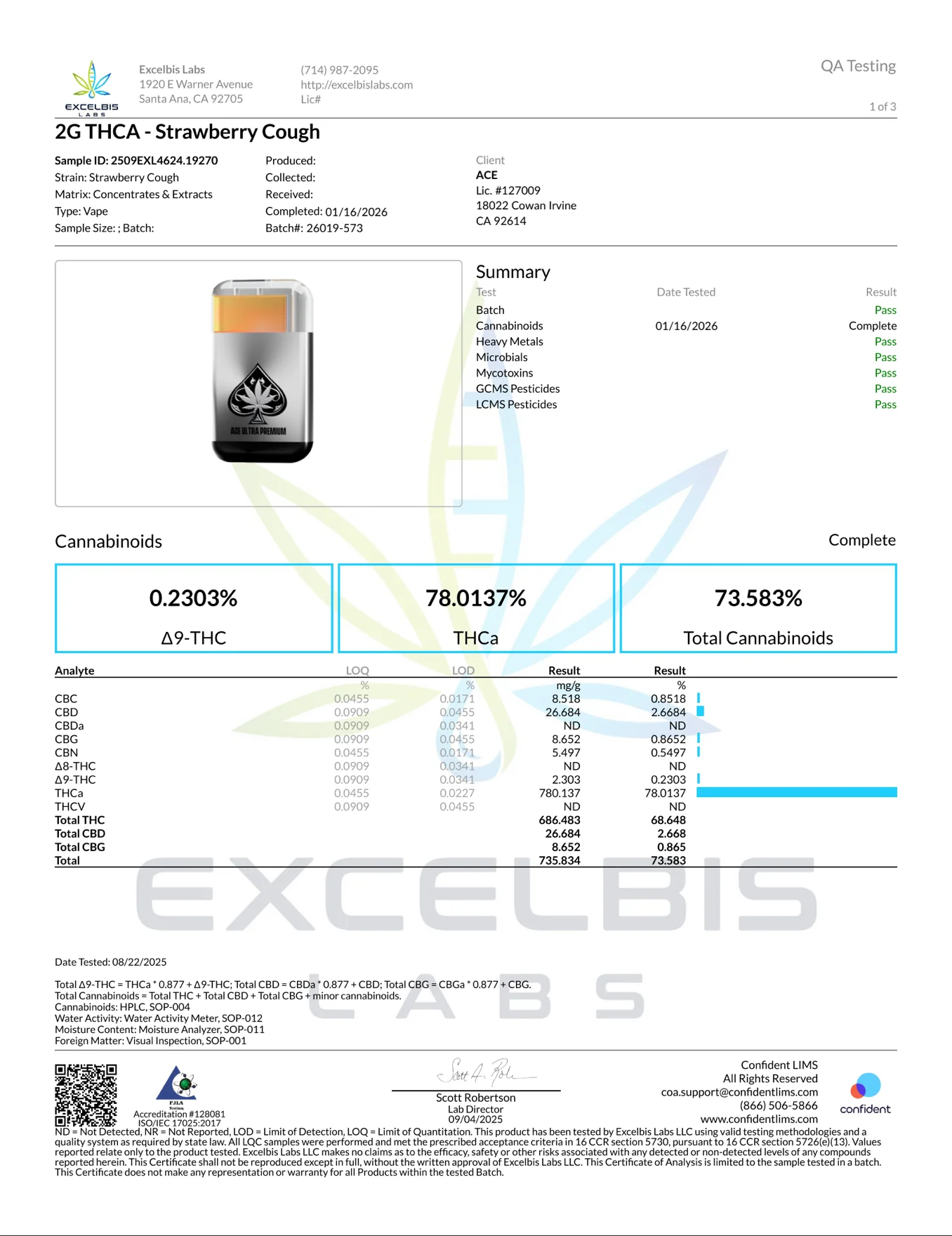 ACE ULTRA - THCA PREMIUM DISPOSABLE - 2G - Image 9