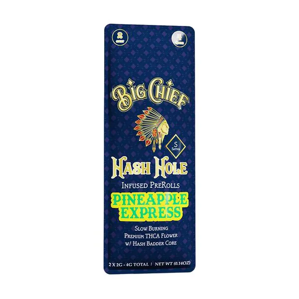 BIG CHIEF - THCA HASH HOLE PREROLLS - 2 X 2G - Image 4