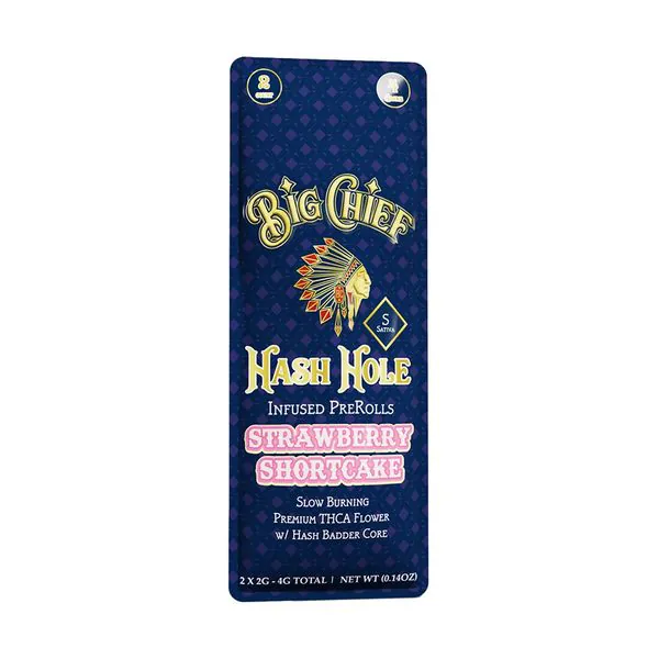 BIG CHIEF - THCA HASH HOLE PREROLLS - 2 X 2G - Image 6