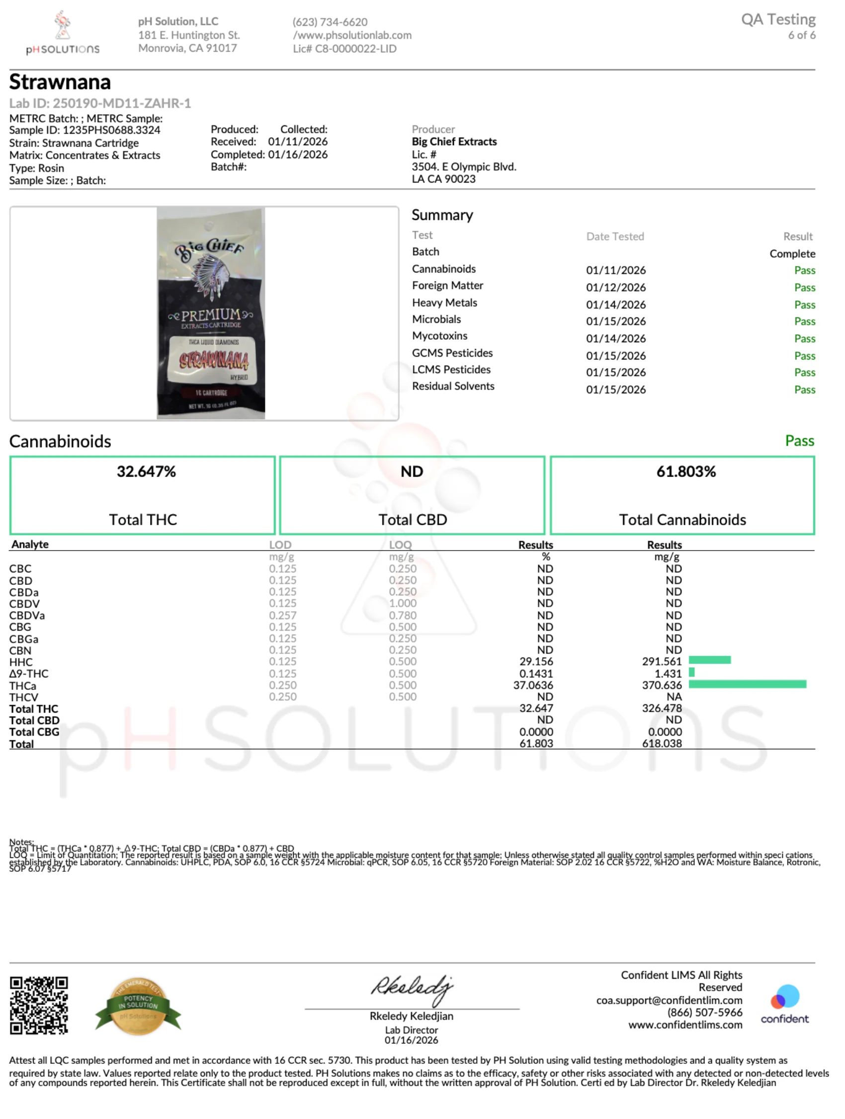 BIG CHIEF - THCA LIQUID DIAMOND CARTRIDGE - 1G - Image 12