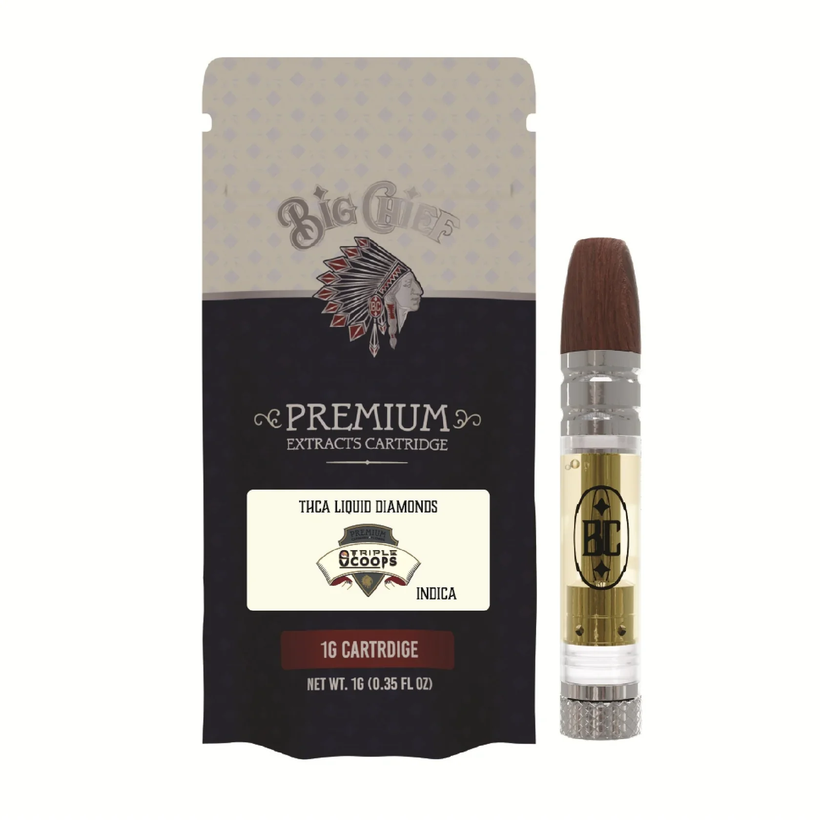 BIG CHIEF - THCA LIQUID DIAMOND CARTRIDGE - 1G - Image 5