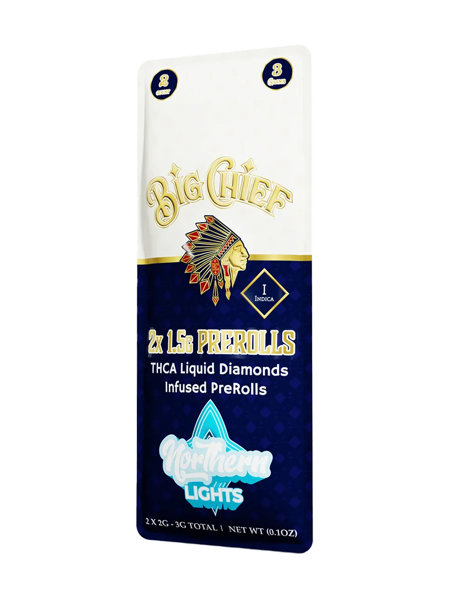 BIG CHIEF - THCA LIQUID DIAMOND PREROLLS - 2 X 1.5G - Image 3