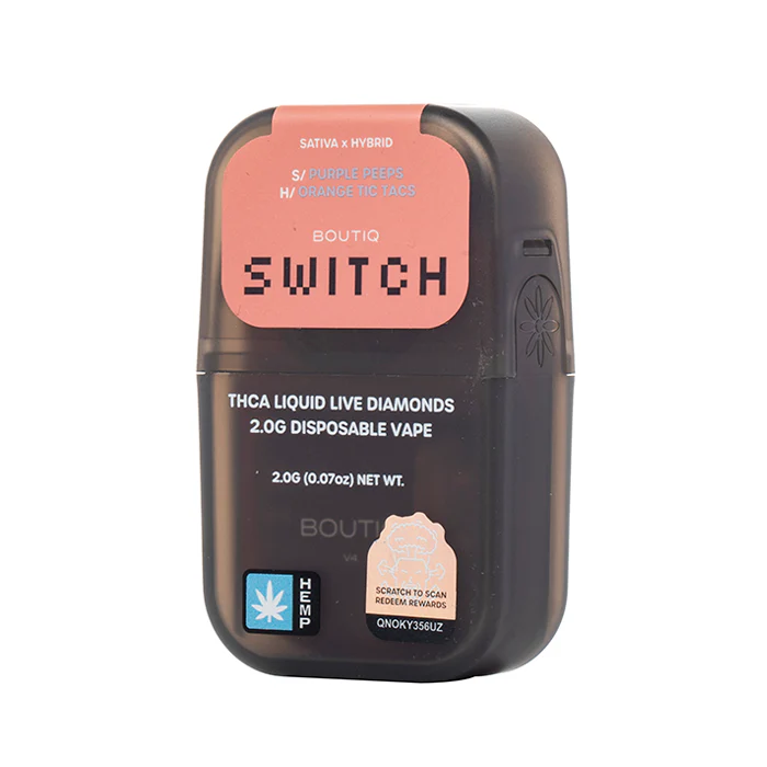 BOUTIQ: SWITCH GLOW THCA LIQUID DIAMOND DISPOSABLE - 2G - Image 6