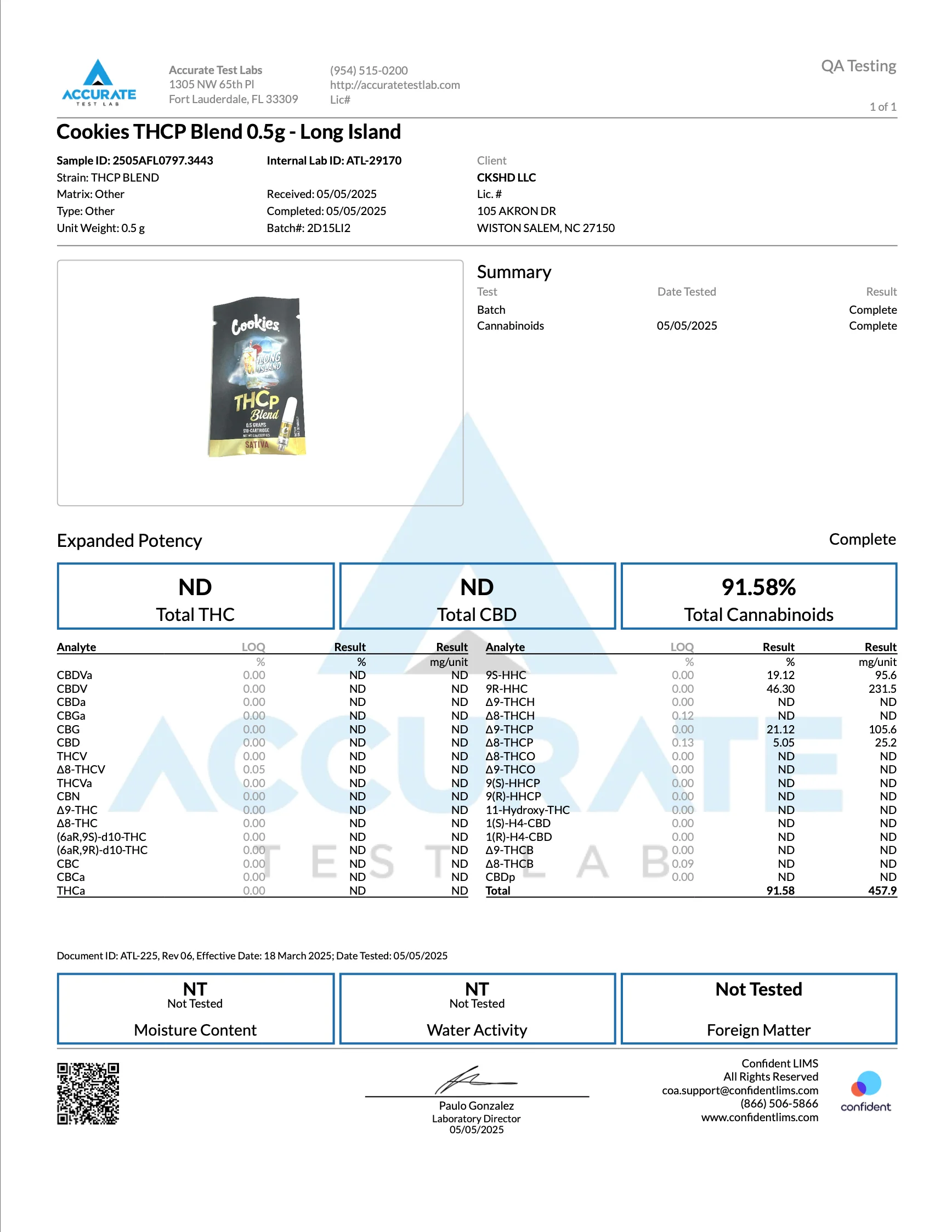 COOKIES: THCP BLEND CARTRIDGE - .5G - Image 6