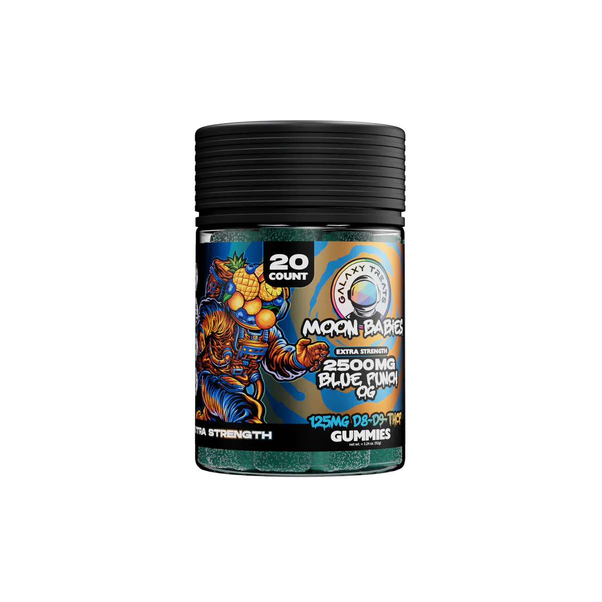 GALAXY TREATS - MOON BABIES HIGH POTENCY THC GUMMIES - 2500MG