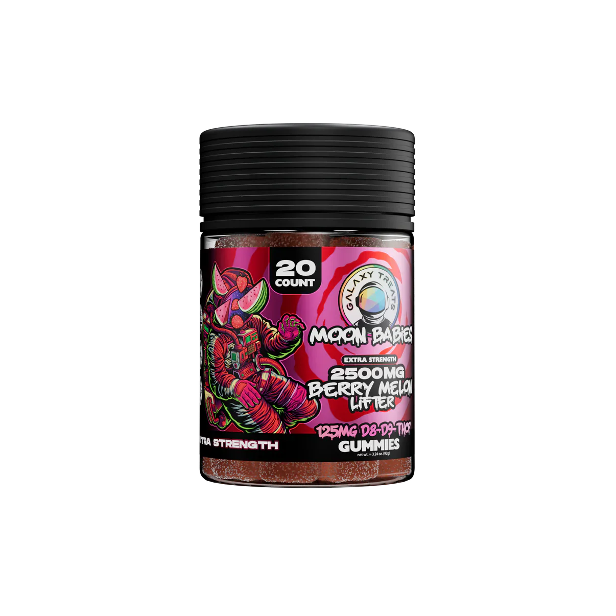 GALAXY TREATS - MOON BABIES HIGH POTENCY THC GUMMIES - 2500MG - Image 2