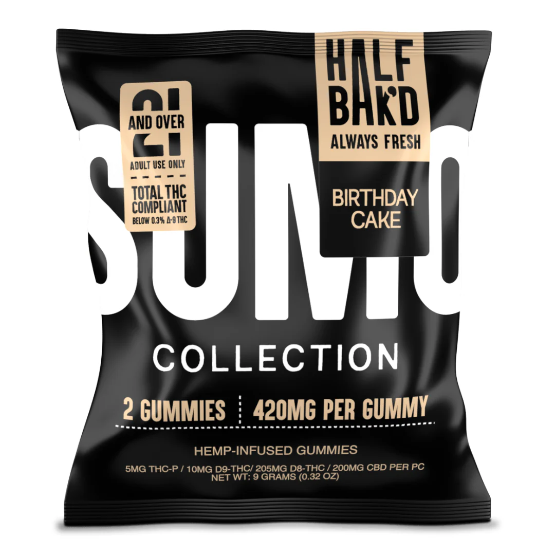 HALF BAK'D: SUMO 420MG THC GUMMY - 2 PACK - Image 11