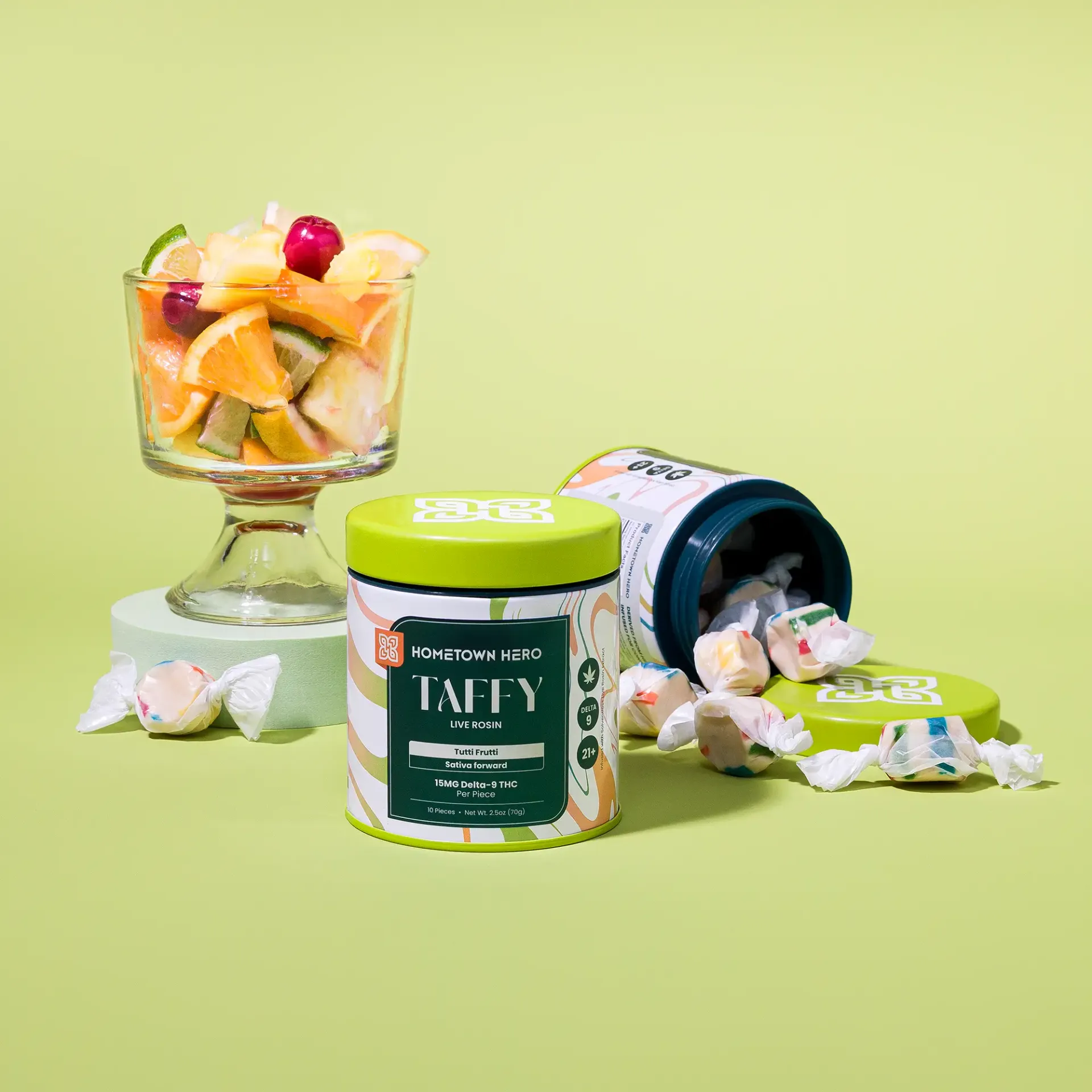 HOMETOWN HERO: TUTTI FRUTTI DELTA 9 THC TAFFY (SATIVA) - 150MG - Image 3