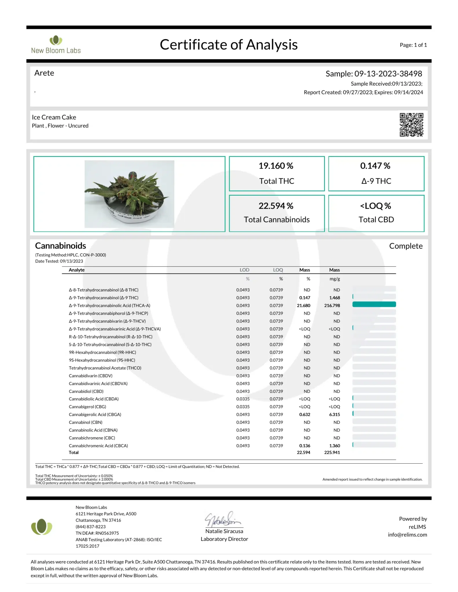 PREMIUM HOUSE THC-A FLOWER - ICE CREAM CAKE (INDICA) - Image 2