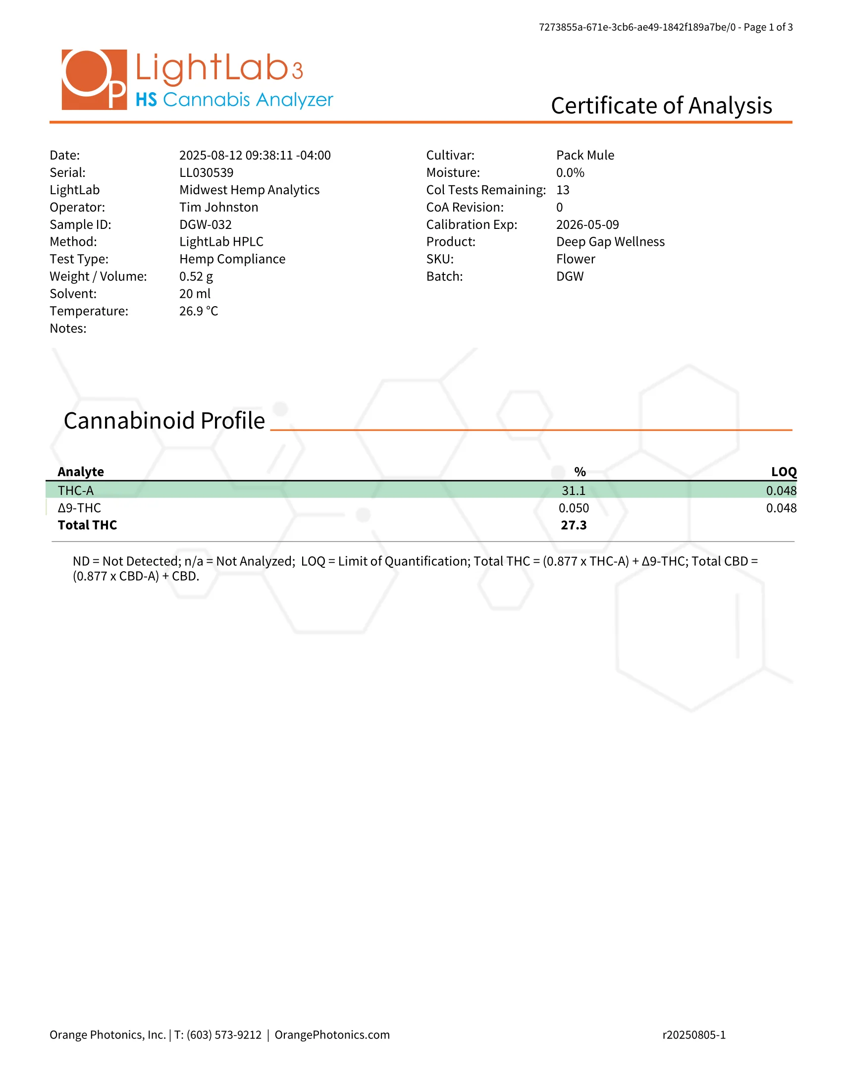 HOUSE THC-A FLOWER - PACK MULE (HYBRID) - Image 2