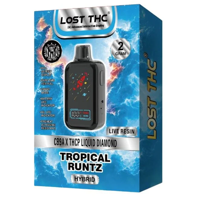 LOST THC: ADVANCED INTERACTIVE DISPLAY THCP DISPOSABLE - 2G - Image 9
