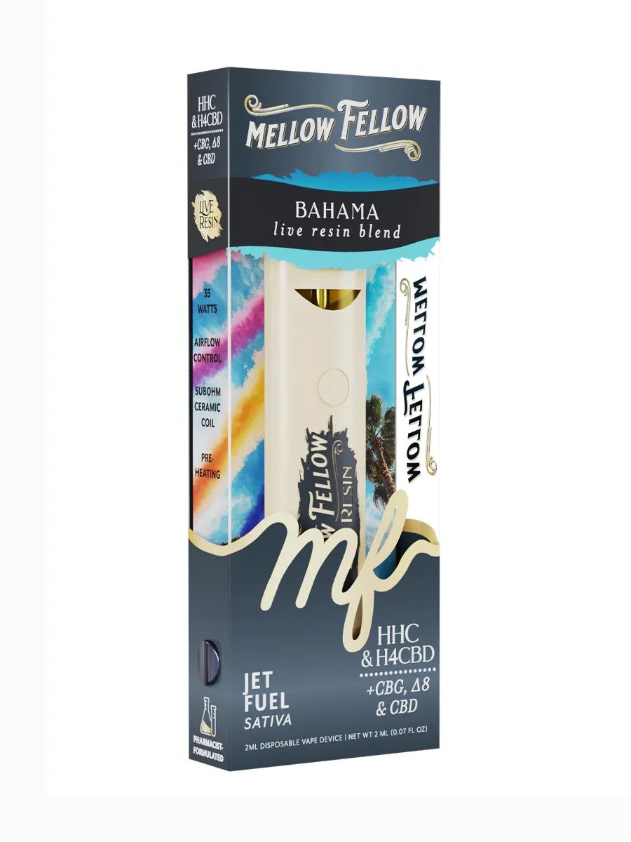 MELLOW FELLOW: BAHAMA LIVE RESIN BLEND DISPOSABLE - 2ML - Image 4