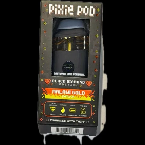 PIXIE POD: BLACK DIAMOND THCA + THCP DISPOSABLE - 4G - Image 5