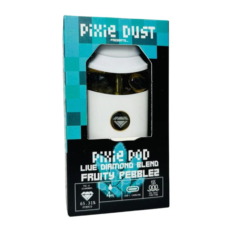 PIXIE DUST: PIXIE POD LIVE DIAMOND THCA BLEND DISPOSABLE - 4G - Image 2