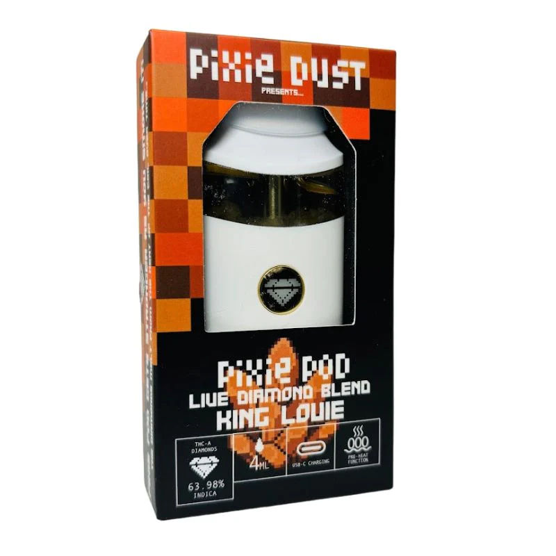 PIXIE DUST: PIXIE POD LIVE DIAMOND THCA BLEND DISPOSABLE - 4G - Image 3
