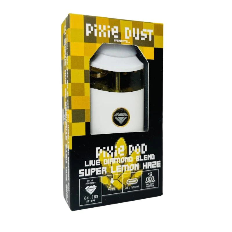 PIXIE DUST: PIXIE POD LIVE DIAMOND THCA BLEND DISPOSABLE - 4G - Image 6