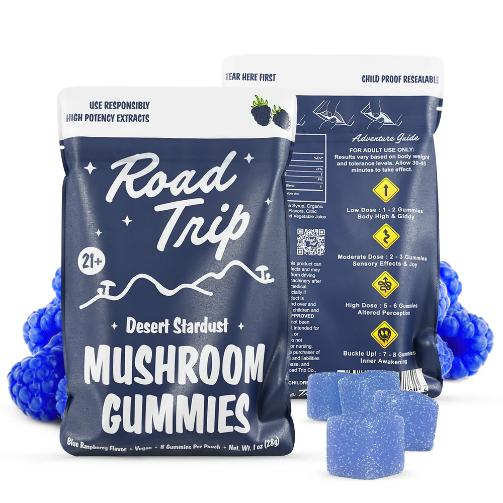 ROAD TRIP: DESERT STARDUST MAGIC MUSHROOM GUMMIES - 8CT