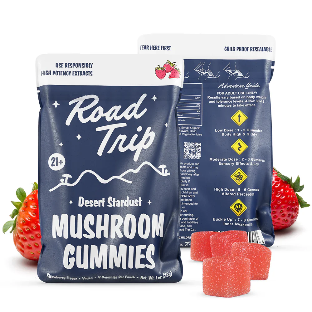 ROAD TRIP: DESERT STARDUST MAGIC MUSHROOM GUMMIES - 8CT - Image 2