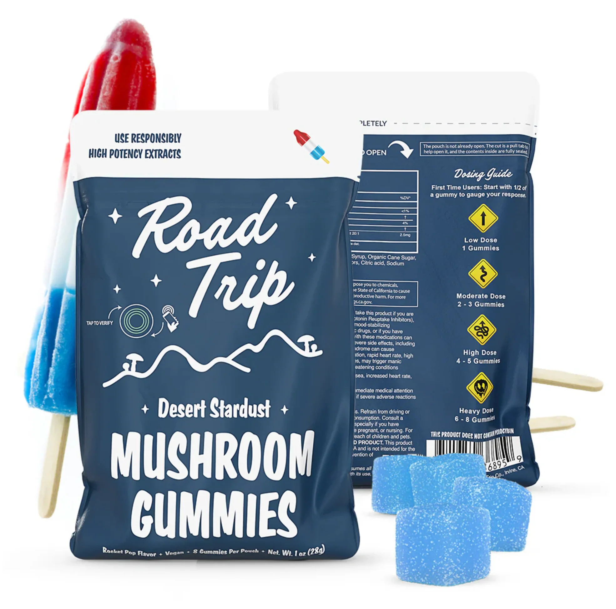 ROAD TRIP: DESERT STARDUST MAGIC MUSHROOM GUMMIES - 8CT - Image 7