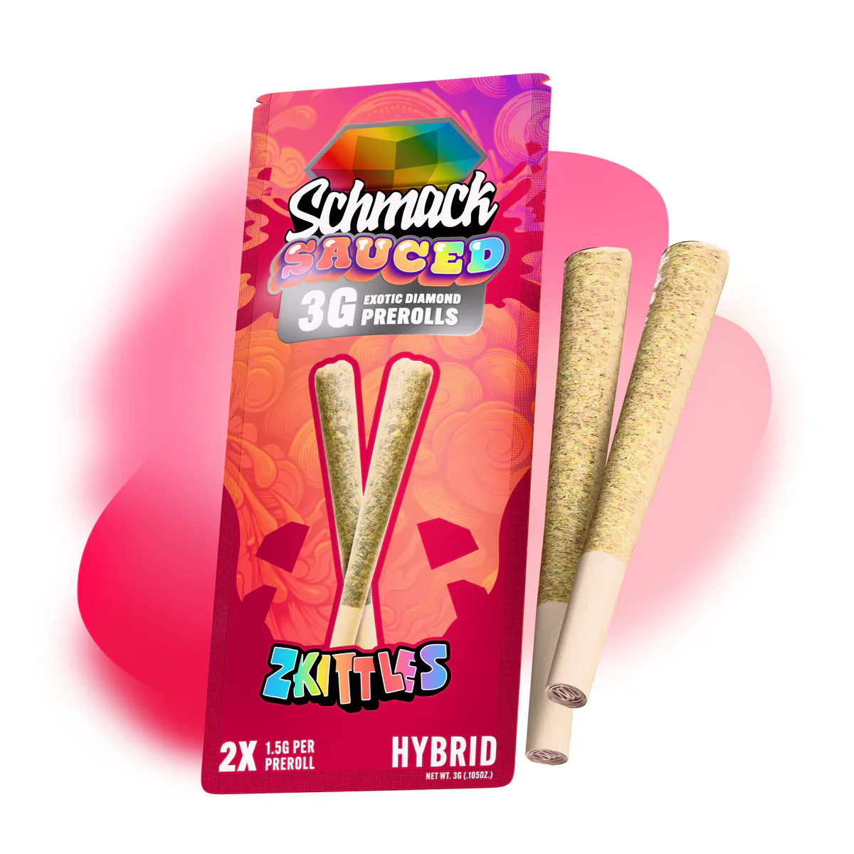 SCHMACK - SAUCED THCA DIAMOND PREROLLS - 3G - Image 3