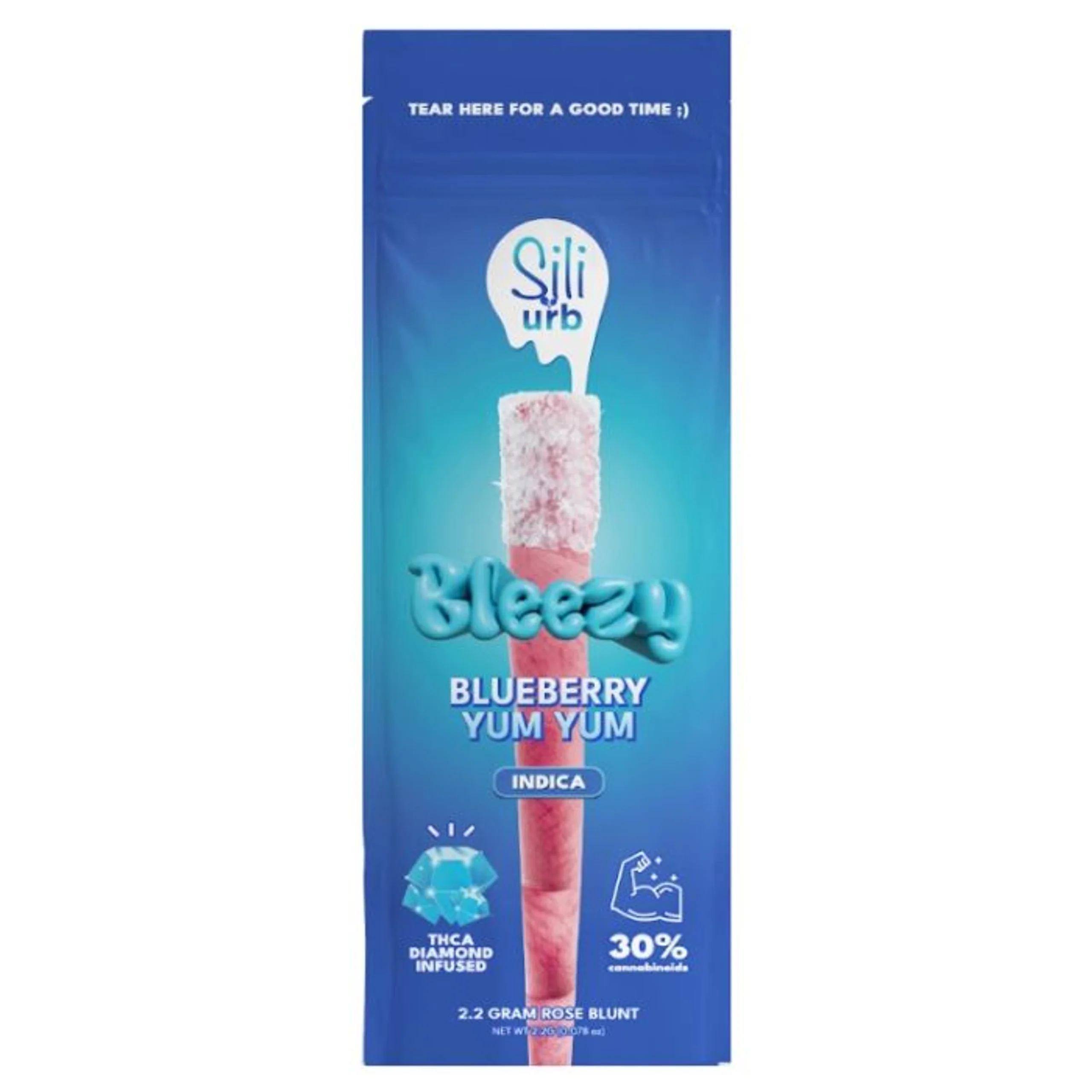 SILI X URB: BLEEZY THCA DIAMOND INFUSED PREROLL - 2.2G - Image 5