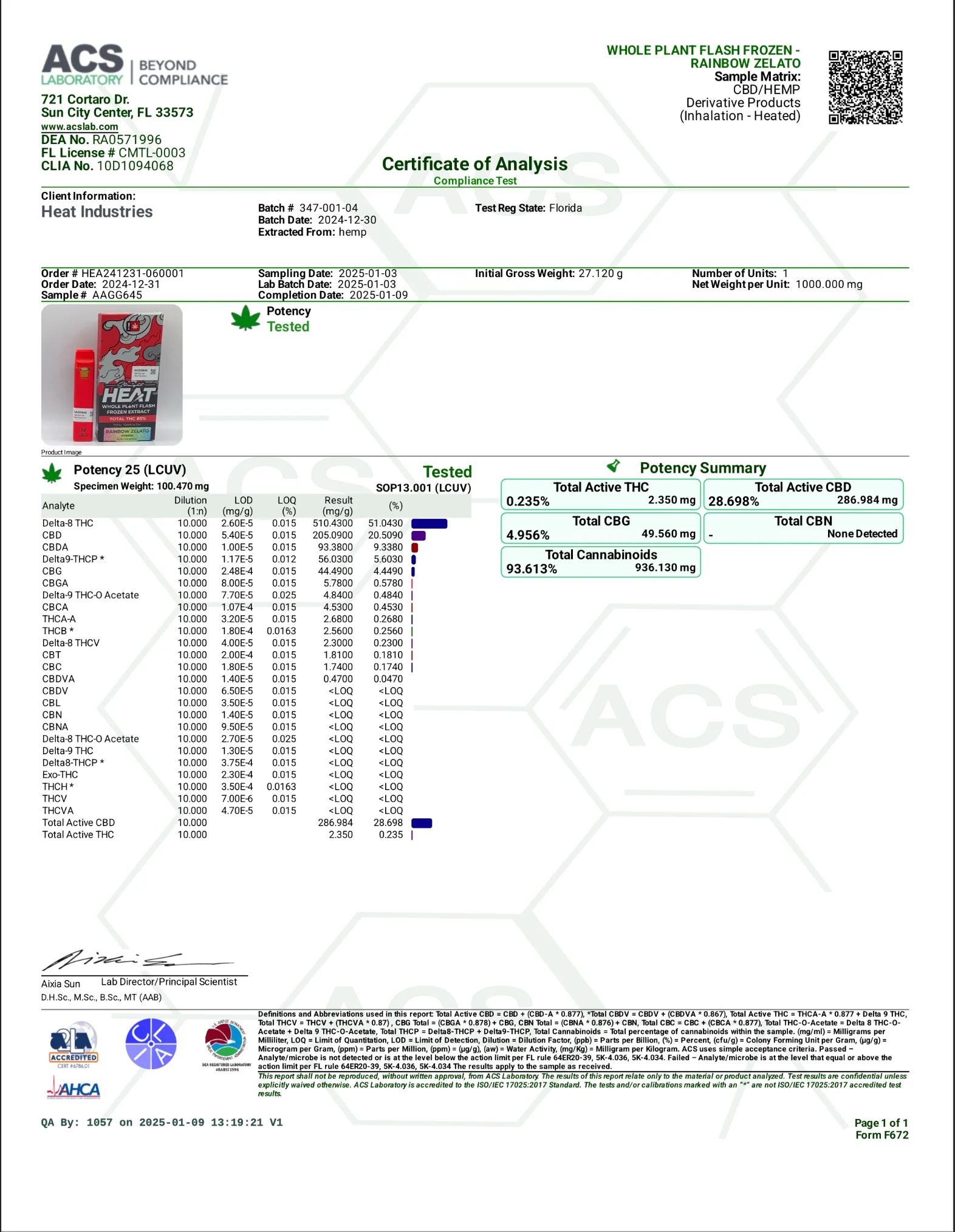STRAIGHT HEAT: WHOLE PLANT FLASH FROZEN EXTRACT - 1G - Image 11