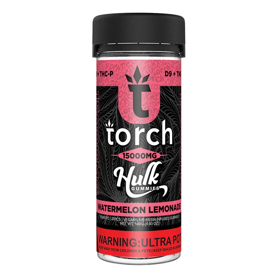 TORCH: LIVE RESIN DELTA-9 THC + THCP HULK GUMMIES - 15,000MG - Image 10