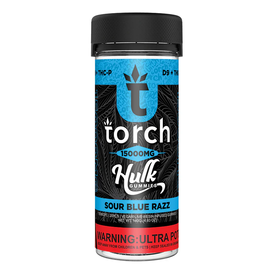 TORCH: LIVE RESIN DELTA-9 THC + THCP HULK GUMMIES - 15,000MG - Image 3