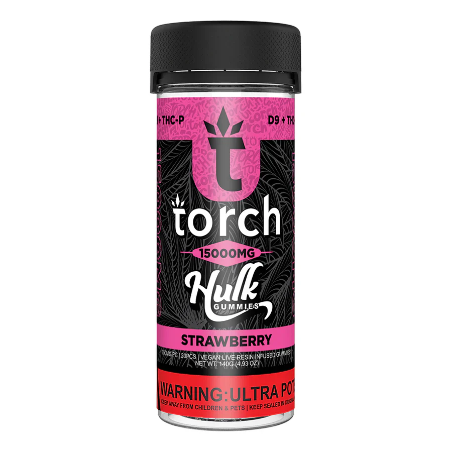 TORCH: LIVE RESIN DELTA-9 THC + THCP HULK GUMMIES - 15,000MG - Image 5