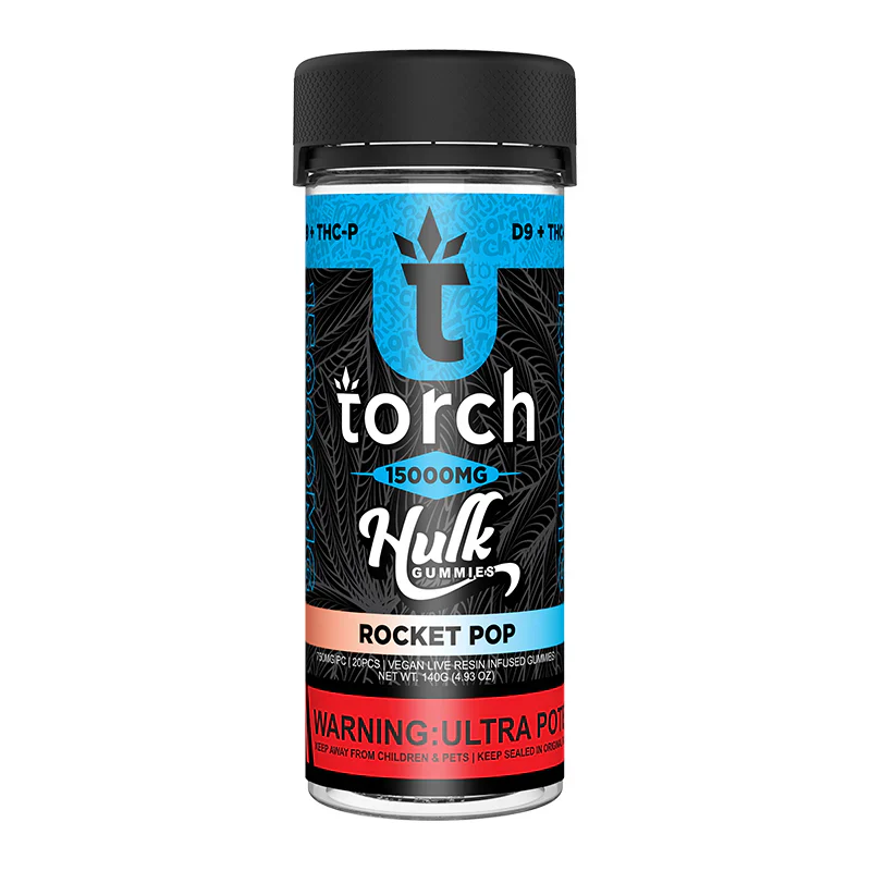 TORCH: LIVE RESIN DELTA-9 THC + THCP HULK GUMMIES - 15,000MG - Image 9