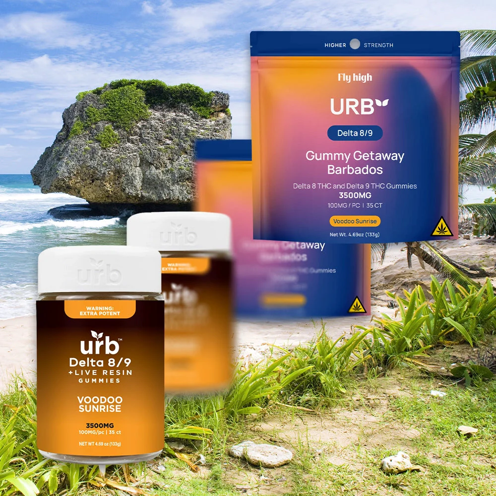 URB: GUMMY GETAWAY BARBADOS THC GUMMIES - 3500MG - Image 9