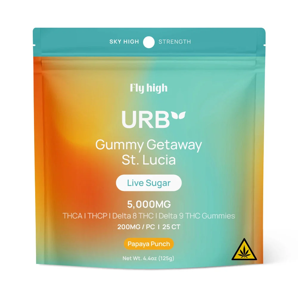 URB: GUMMY GETAWAY ST. LUCIA THC GUMMIES - 5000MG - Image 4