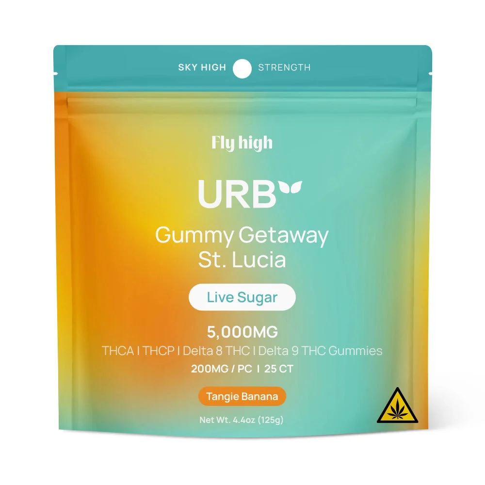 URB: GUMMY GETAWAY ST. LUCIA THC GUMMIES - 5000MG - Image 6