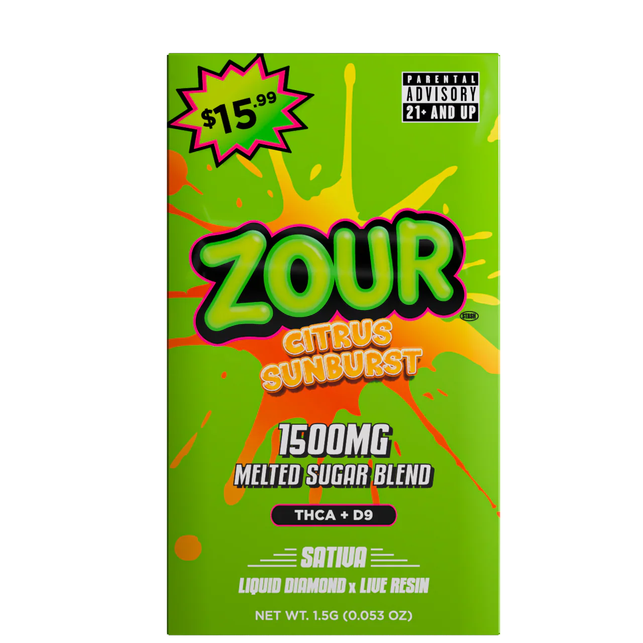 ZOUR STASH - 1500MG MELTED SUGAR BLEND DISPO SABLE - 1.5G - Image 4