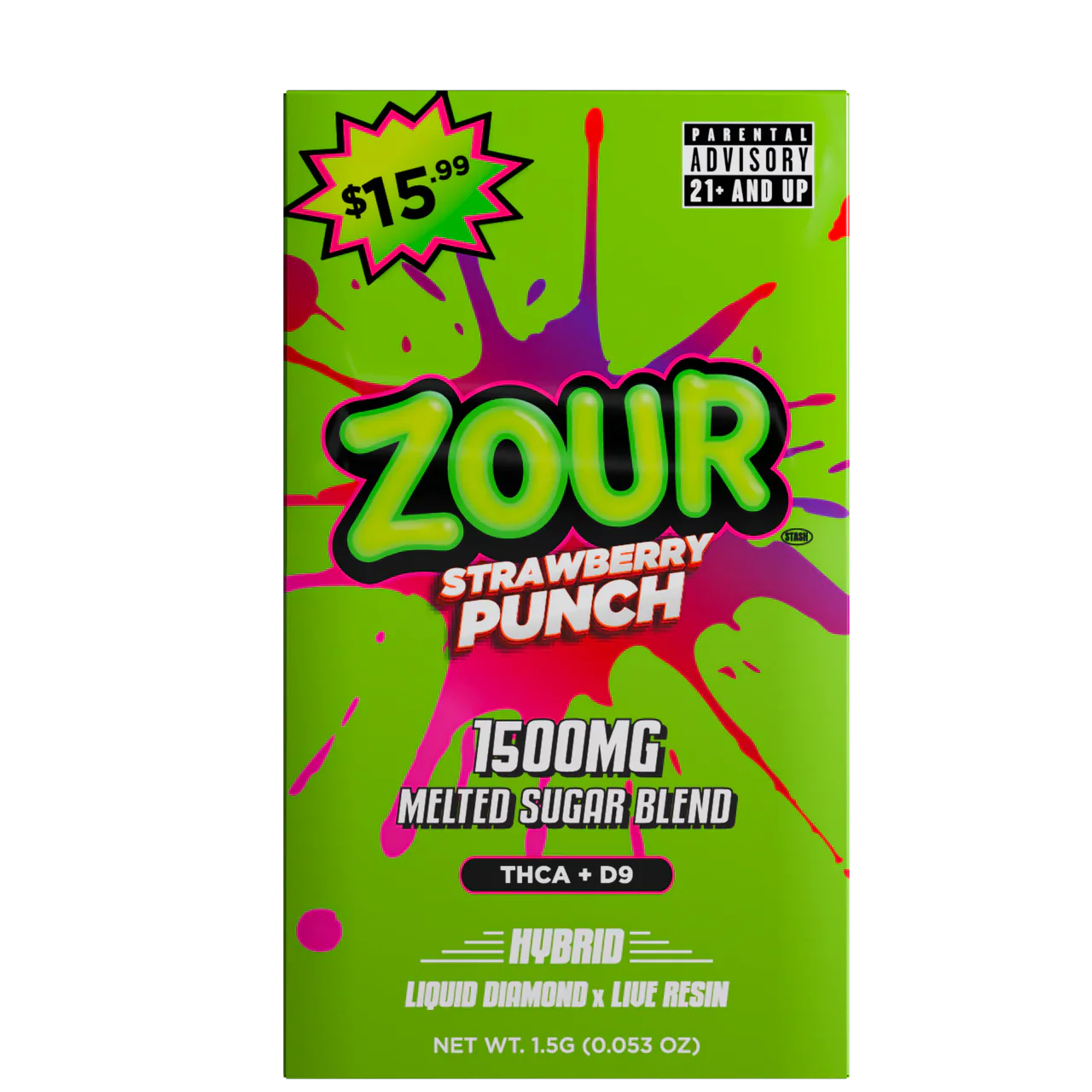 ZOUR STASH - 1500MG MELTED SUGAR BLEND DISPO SABLE - 1.5G - Image 5