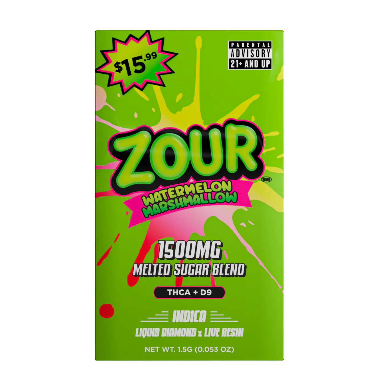 ZOUR STASH - 1500MG MELTED SUGAR BLEND DISPO SABLE - 1.5G - Image 6